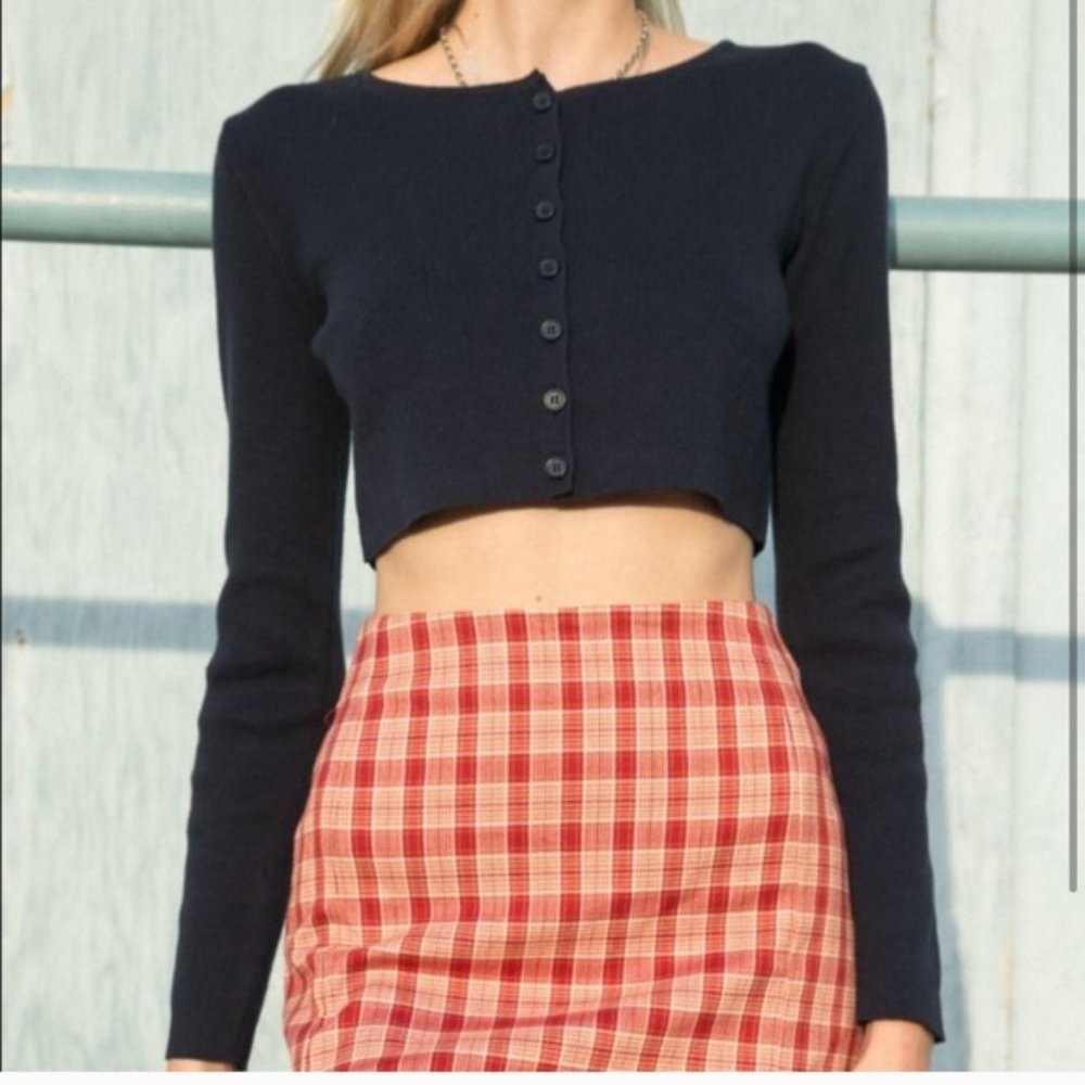 Brandy Melville Black Long Sleeve Athelia Top